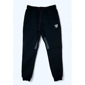 Zenwill Tapered Workout Running Pants Joggers Mens Size MEDIUM‎ Black